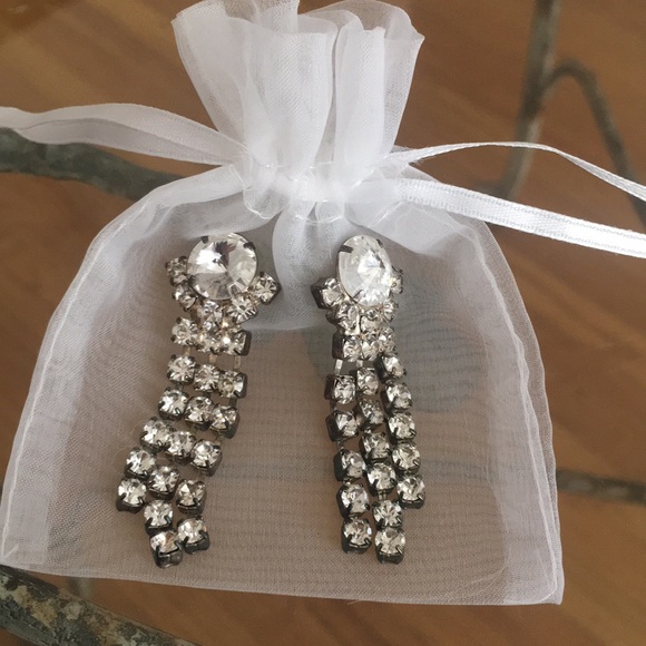 none Jewelry - Crystal Dangle Pierced Earrings